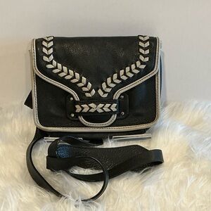 orYANY Black and Cream Crossbody Bag